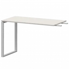 Бриф-приставка на металлокаркасе АМ.О-120.60 Ясень шимо/Белый 1200x600x760 Арго-М