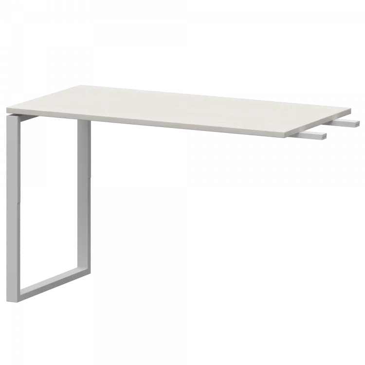Бриф-приставка на металлокаркасе АМ.О-120.60 Ясень шимо/Белый 1200x600x760 Арго-М