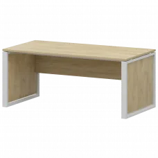 Стол руководителя НТМ-160 Баттл Рок/Белый 1600x800x750 Аргентум-М