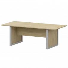 Стол для заседаний НТМ-200.90-КМК Баттл Рок/Металлик 2000x900x750 Аргентум-М