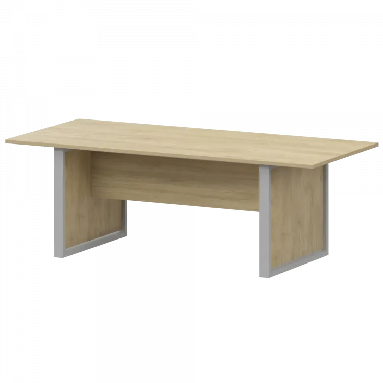 Стол для заседаний НТМ-200.90-КМК Баттл Рок/Металлик 2000x900x750 Аргентум-М