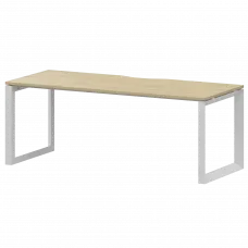 Стол на металлокаркасе НТМП.О-200 Баттл Рок/Белый 2000x730x750 Аргентум-МП