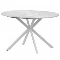 Стол раздвижной Грань 2 Грань 2 1000+300 (Н-3783) Лавант/Белый муар 1000x1000x750 Обеденные столы в пластике