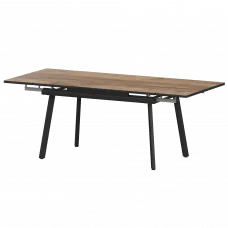 Стол раздвижной Гранд Гранд 1200+300+300 (Н-3778) Дуб Самдал/Черный муар 1200x800x750 Обеденные столы в пластике
