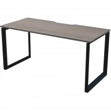 Стол на металлокаркасе НТМП.О-160 Лиственница/Антрацит 1600x730x750 Аргентум-МП