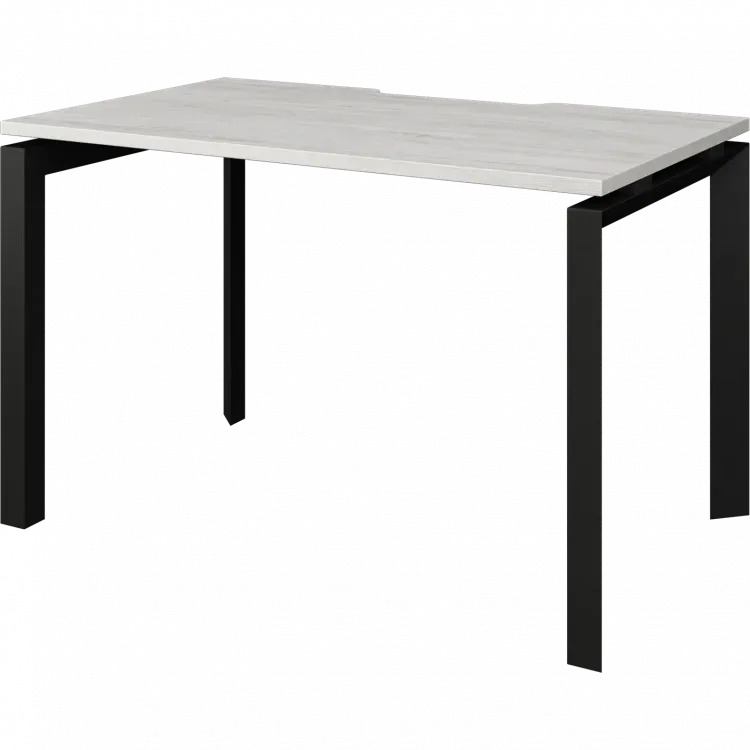 Стол на металлокаркасе НТМП.П-120 Сосна винтер/Антрацит 1200x730x750 Аргентум-МП