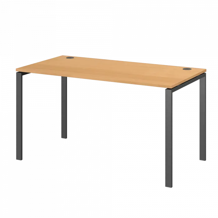 Стол на металлокаркасе АМ-004.60 Ольха/Антрацит 1600x600x760 Арго-М