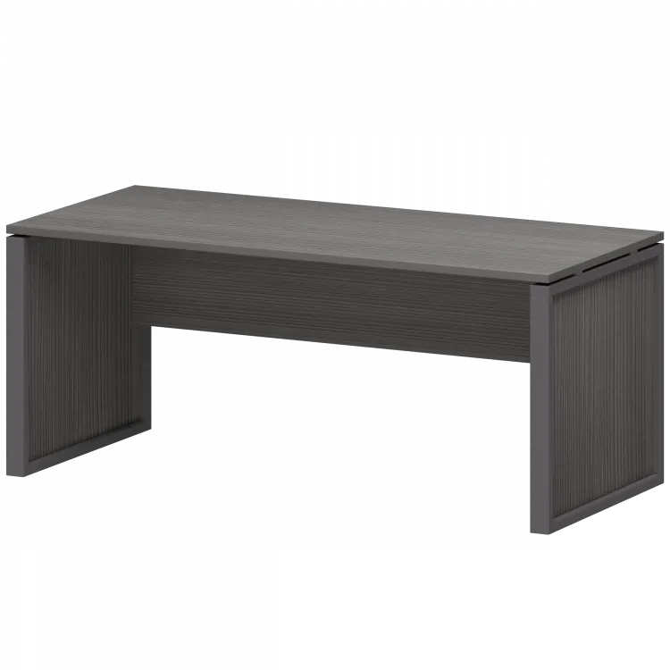 Стол руководителя НТМ-180 Лиственница/Антрацит 1800x800x750 Аргентум-М