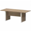 Стол заседаний НТМ-200.90 Дуб сафари/Белый 2000x900x750 Аргентум-М