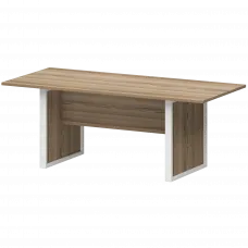 Стол заседаний НТМ-200.90 Дуб сафари/Белый 2000x900x750 Аргентум-М
