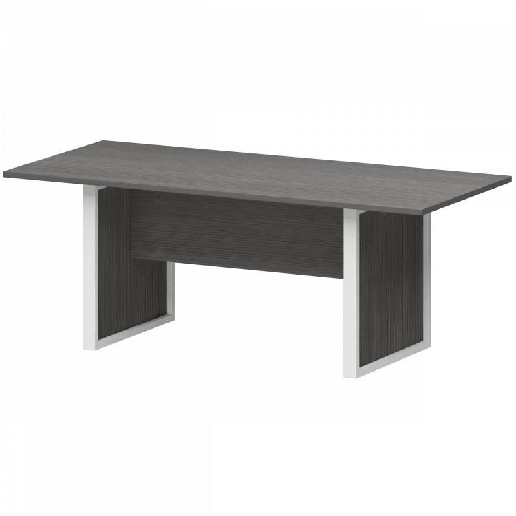 Стол заседаний НТМ-200.90 Лиственница/Белый 2000x900x750 Аргентум-М