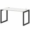 Стол на металлокаркасе СМС25-О-10К.73.Пр50 Белый/Антрацит 1000x730x750 Смарт