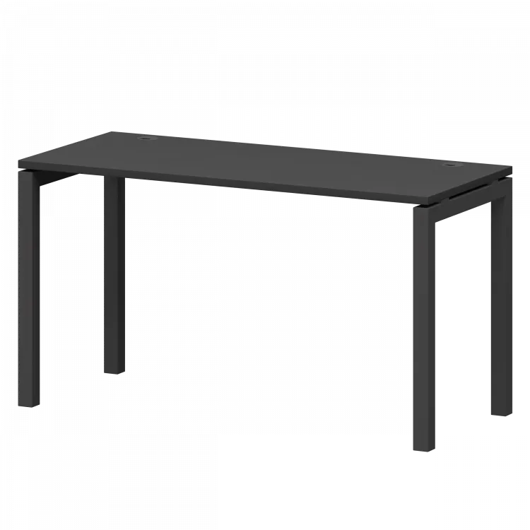Стол на металлокаркасе СМС25-П-16К.60.Пр50 Графит/Антрацит 1600x600x750 Смарт