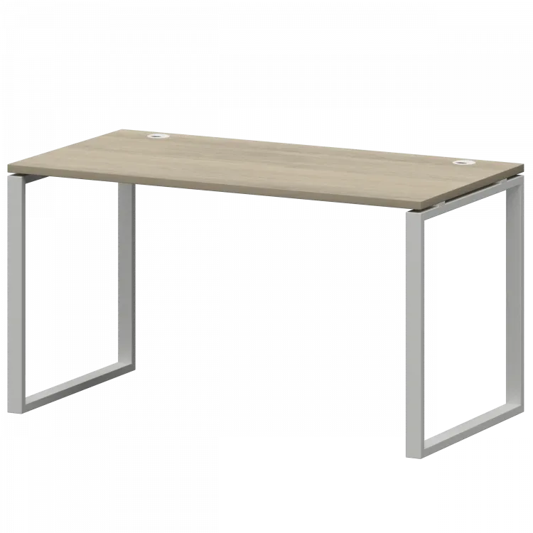 Стол на металлокаркасе СМС25-О-12К.73.Пр25 Кронберг/Белый 1200x730x750 Смарт