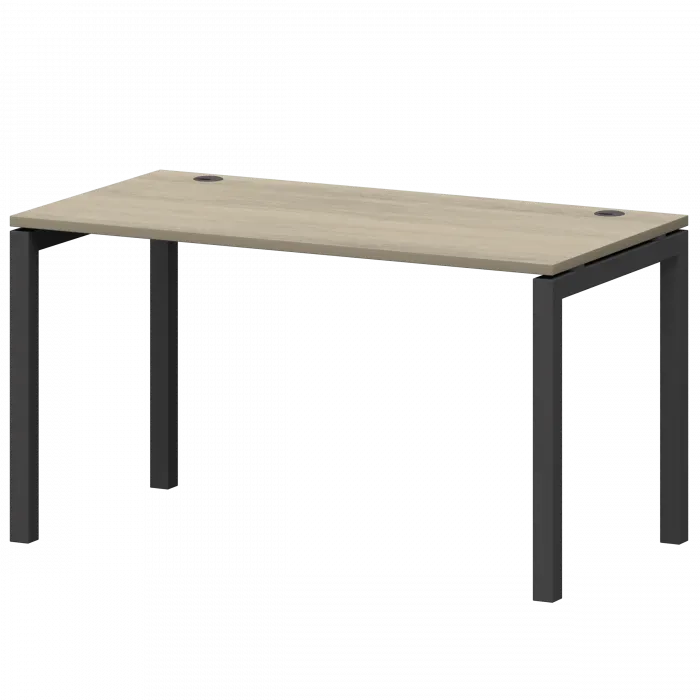 Стол на металлокаркасе СМС25-П-12К.73.Пр50 Кронберг/Антрацит 1200x730x750 Смарт