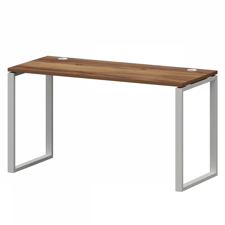 Стол на металлокаркасе СМС25-О-16К.60.Пр25 Таксония/Белый 1600x600x750 Смарт