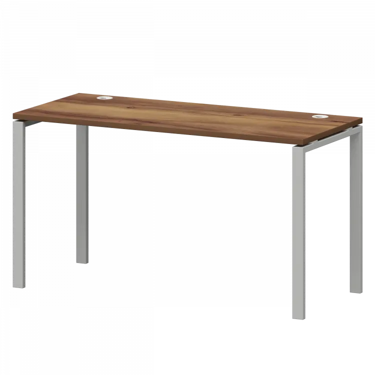 Стол на металлокаркасе СМС25-П-18К.60.Пр25 Таксония/Белый 1800x600x750 Смарт