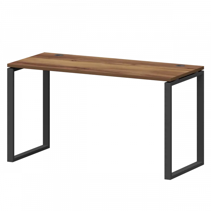 Стол на металлокаркасе СМС25-О-16К.60.Пр25 Таксония/Антрацит 1600x600x750 Смарт