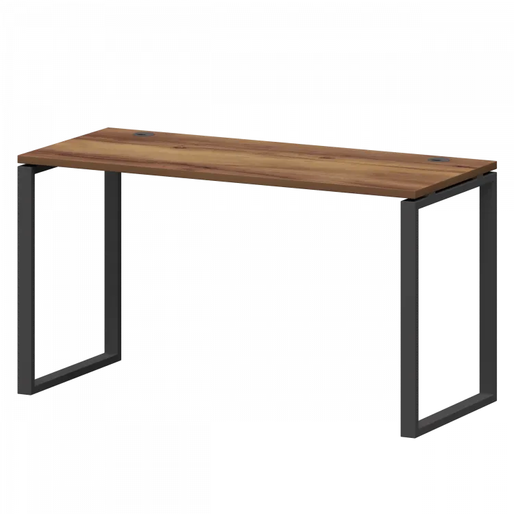 Стол на металлокаркасе СМС25-О-16К.60.Пр25 Таксония/Антрацит 1600x600x750 Смарт