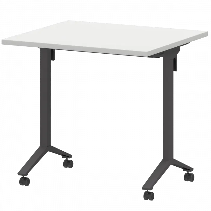 Стол мобильный складной МБ25-80.70 Белый/Антрацит 800x700x750 Моби