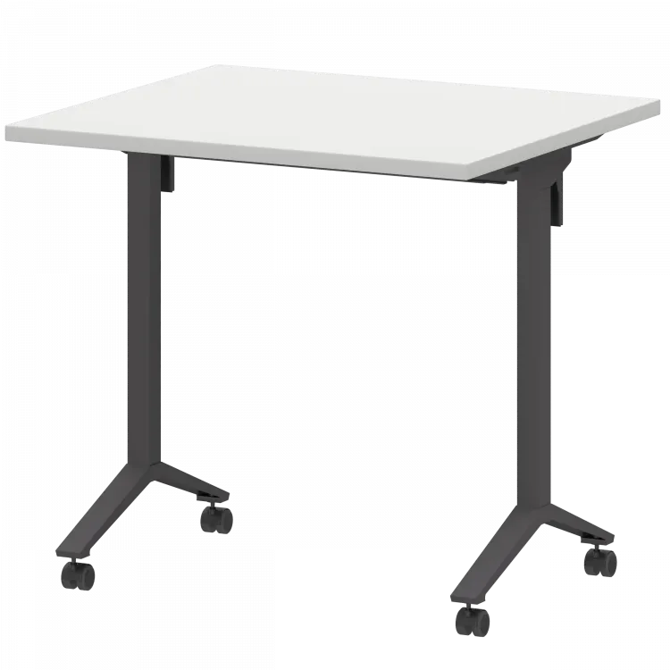 Стол мобильный складной МБ25-80.70 Белый/Антрацит 800x700x750 Моби