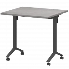 Стол мобильный складной МБ25-80.70 Лиственница/Антрацит 800x700x750 Моби