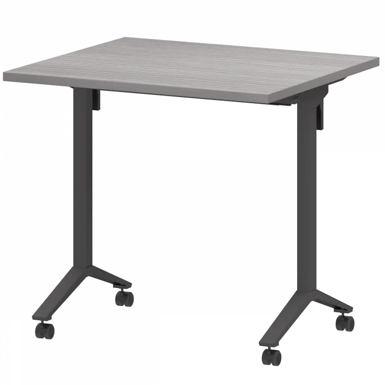 Стол мобильный складной МБ25-80.70 Лиственница/Антрацит 800x700x750 Моби