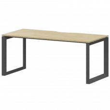 Стол на металлокаркасе НТМП.О-160 Баттл Рок/Антрацит 1600x730x750 Аргентум-МП