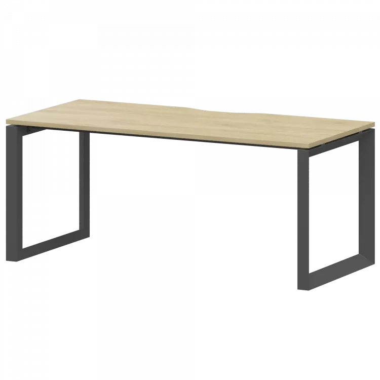 Стол на металлокаркасе НТМП.О-160 Баттл Рок/Антрацит 1600x730x750 Аргентум-МП