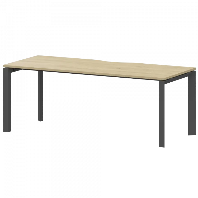 Стол на металлокаркасе НТМП.П-180 Баттл Рок/Антрацит 1800x730x750 Аргентум-МП