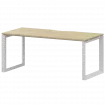 Стол на металлокаркасе НТМП.О-160 Баттл Рок/Белый 1600x730x750 Аргентум-МП