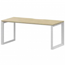 Стол на металлокаркасе НТМП.О-160 Баттл Рок/Белый 1600x730x750 Аргентум-МП