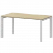Стол на металлокаркасе НТМП.П-140 Баттл Рок/Белый 1400x730x750 Аргентум-МП