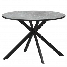 Стол нераздвижной Грань Грань 900 (Н-3824) Фаерстоун/Черный муар 900x900x750 Обеденные столы в пластике