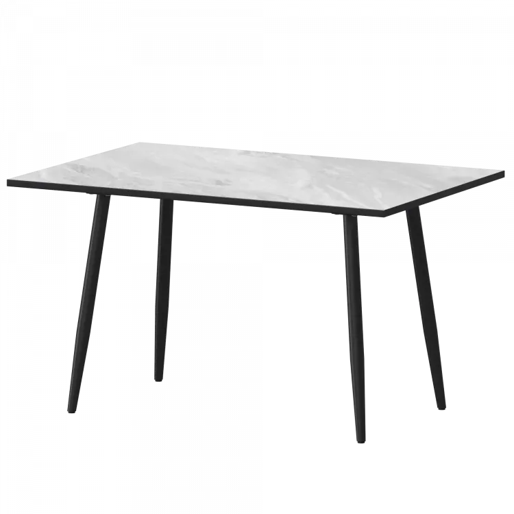 Стол нераздвижной Бетта Бетта 1200 Лавант/Черный муар 1200x800x750 Обеденные столы в пластике