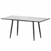 Стол раздвижной Бетта Бетта 1200+300 Лавант/Черный муар 1200x800x750 Обеденные столы в пластике