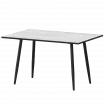 Стол нераздвижной Бетта Бетта 1200 Фрост/Черный муар 1200x800x750 Обеденные столы в пластике