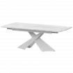 Стол раздвижной Модерн Модерн 1400х800+300 (Н-3832) Фрост/Белый муар 1400x800x750 Обеденные столы в пластике