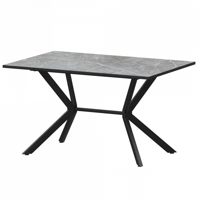 Стол нераздвижной Сириус Сириус 1200 (Н-3825) Фаерстоун/Черный муар 1200x800x750 Обеденные столы в пластике