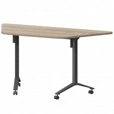 Стол мобильный складной трапециевидный МБ25-127.58Т Дуб сафари/Антрацит 1278x585x750 Моби