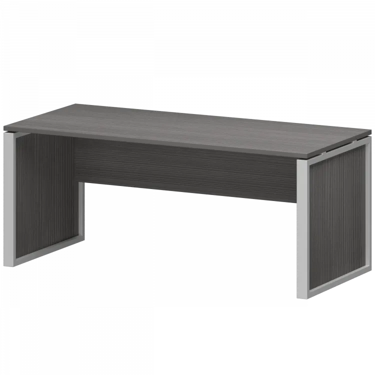 Стол руководителя НТМ-180 Лиственница/Металлик 1800x800x750 Аргентум-М