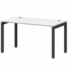 Стол на металлокаркасе СМС25-П-10К.73.Пр50 Белый/Антрацит 1000x730x750 Смарт