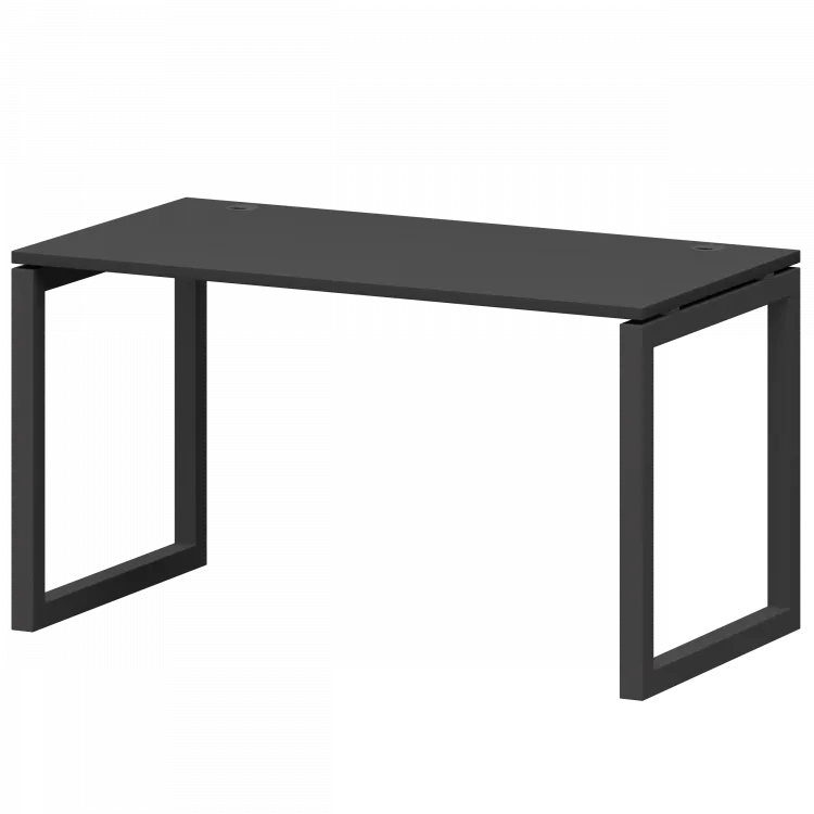 Стол на металлокаркасе СМС25-О-18К.73.Пр50 Графит/Антрацит 1800x730x750 Смарт