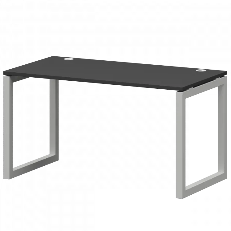Стол на металлокаркасе СМС25-О-18К.73.Пр50 Графит/Белый 1800x730x750 Смарт