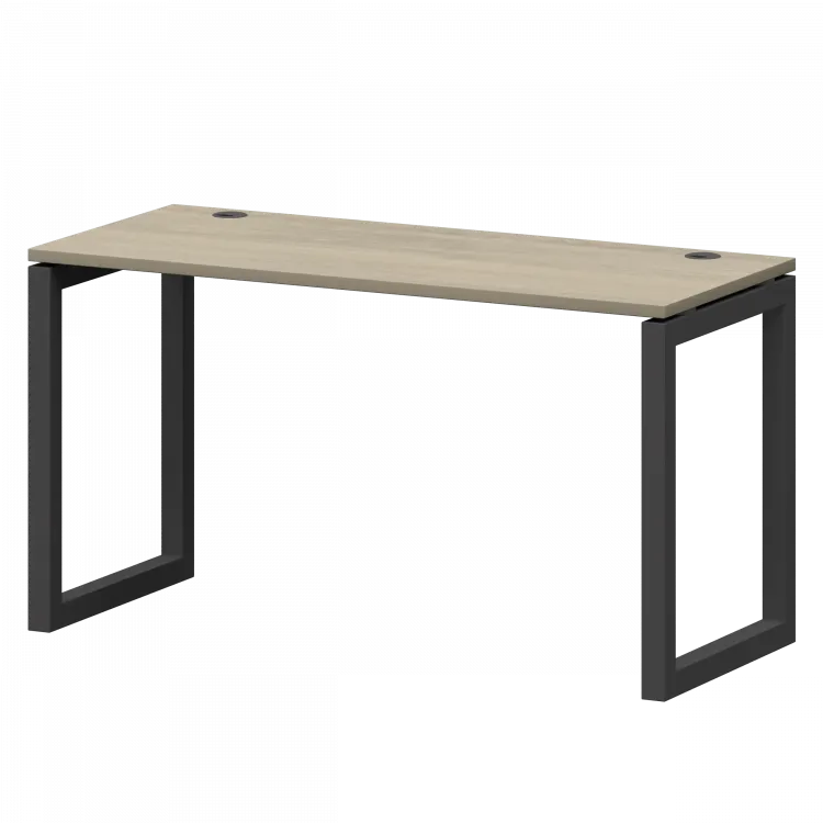 Стол на металлокаркасе СМС25-О-16К.60.Пр50 Кронберг/Антрацит 1600x600x750 Смарт