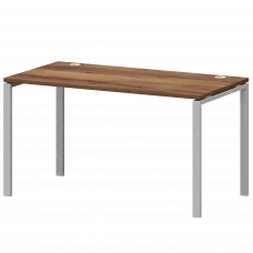 Стол на металлокаркасе СМС25-П-10К.73.Пр25 Таксония/Белый 1000x730x750 Смарт