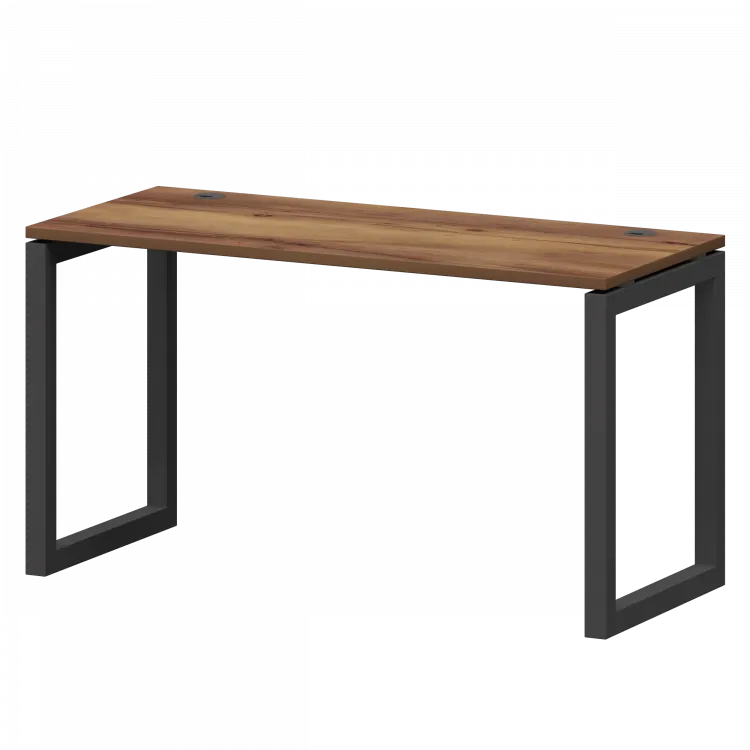 Стол на металлокаркасе СМС25-О-18К.60.Пр50 Таксония/Антрацит 1800x600x750 Смарт