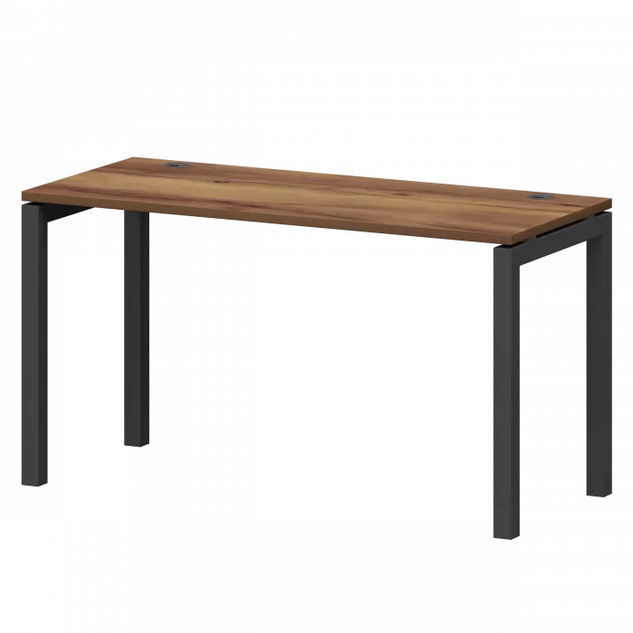 Стол на металлокаркасе СМС25-П-14К.60.Пр50 Таксония/Антрацит 1400x600x750 Смарт