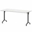 Стол мобильный складной МБ22-160.70 Белый/Антрацит 1600x700x750 Моби