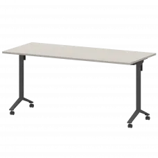 Стол мобильный складной МБ22-160.70 Ясень шимо/Антрацит 1600x700x750 Моби